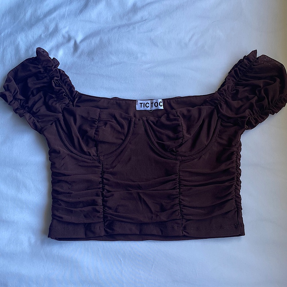 BRAND NEW BROWNIE CROP TOP